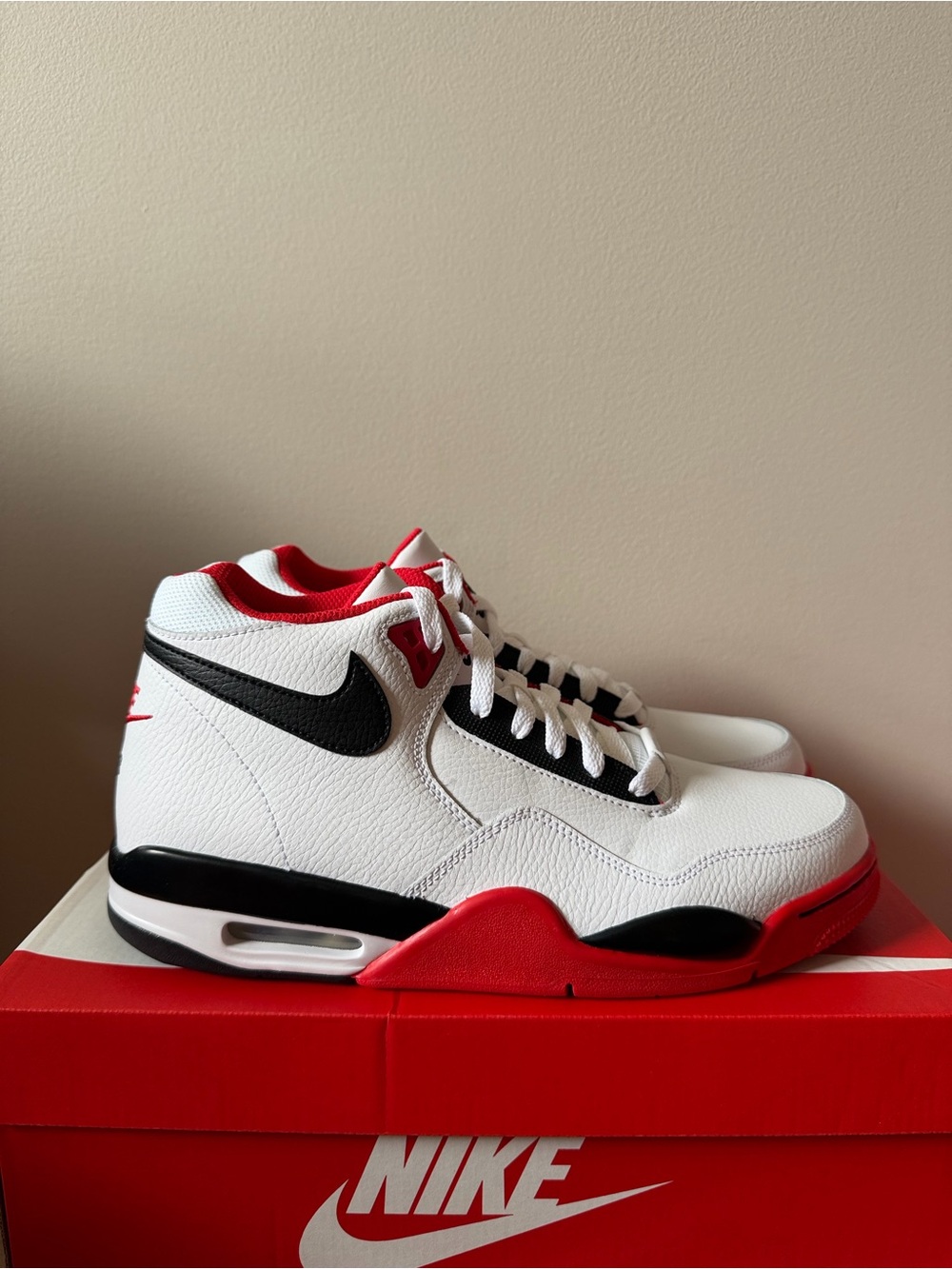 Nike Flight Legacy White University Red BQ4212-100 Men’s Size 11